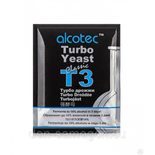 Турбо дрожжи Alcotec T3 Classiс Turbo, 120 гр